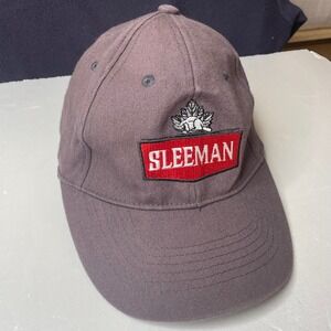 Sleeman Baseball Cap Adjustable Gray Embroidered Logo Casual Cotton Blend‎